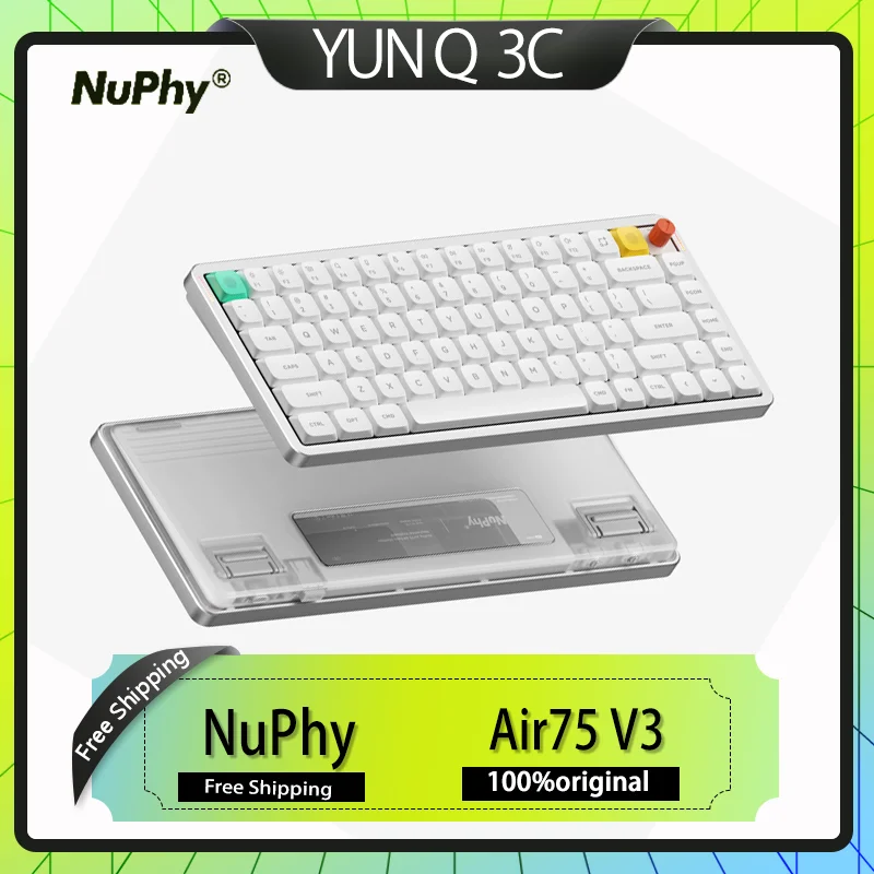 НОВАЯ механическая клавиатура NuPhy Air75 V3, низкопрофильная беспроводная 3-режимная горячая замена, аккумулятор 4000 мАч, короткая нано-переключательная клавиатура на заказ
НОВАЯ механическая клавиатура NuPhy Air75 V3, низкопрофильная беспроводная 3-режимная горячая замена, аккумулятор 4000 мАч, короткая нано-переключательная клавиатура на заказ