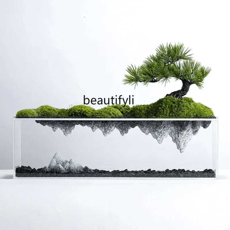 13Chinese Zen Artificial Greeting Pine Bonsai Green Plant Model Room Entrance Tea Room Study Side View Decoration
13Chinese Zen Artificial Greeting Pine Bonsai Green Plant Model Room Entrance Tea Room Study Side View Decoration