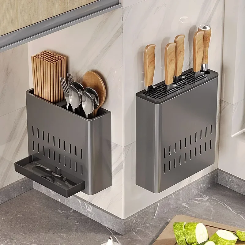 Gun ash chopsticks holder storage box Kitchen household wall mounted spoon shelf Wall drain free punch chopsticks cage
Gun ash chopsticks holder storage box Kitchen household wall mounted spoon shelf Wall drain free punch chopsticks cage