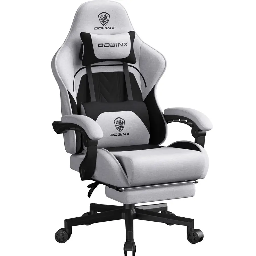 Big and Tall Gaming Chair Fabric with Footrest Pocket Spring Cushion for Home Office, High Back Recliner Height Adjustable
Big and Tall Gaming Chair Fabric with Footrest Pocket Spring Cushion for Home Office, High Back Recliner Height Adjustable