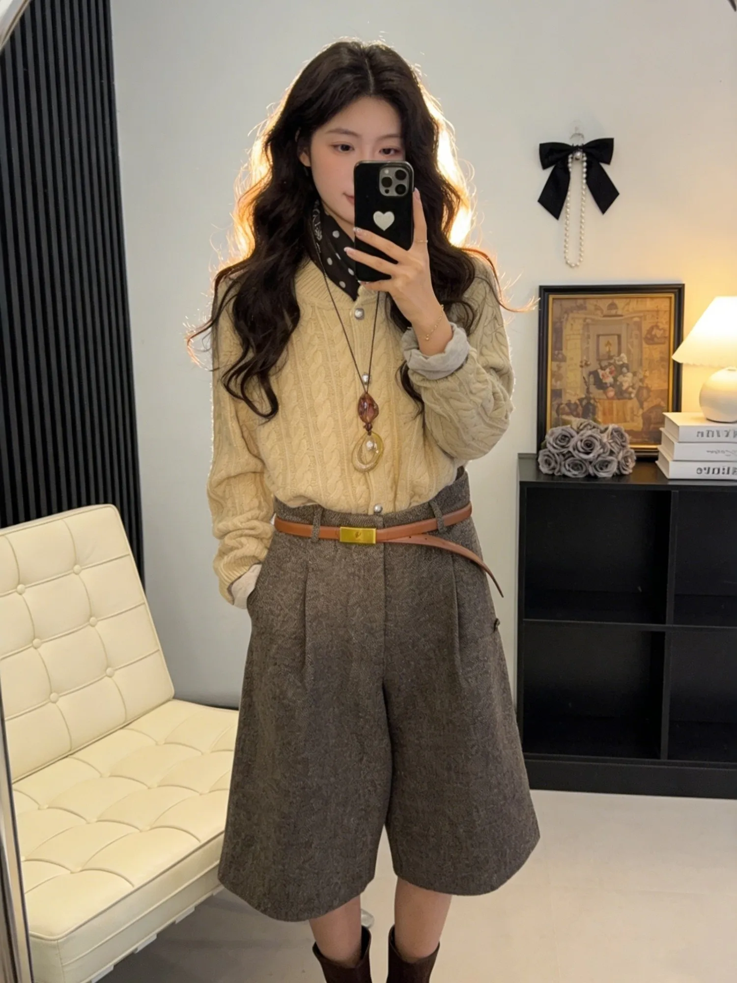 Ladies' Knitted Sweater Cardigan Single Button Twist Design Vintage Sle Spring Faion Loose Fit Slimming Top Ci Walk
Ladies' Knitted Sweater Cardigan Single Button Twist Design Vintage Sle Spring Faion Loose Fit Slimming Top Ci Walk