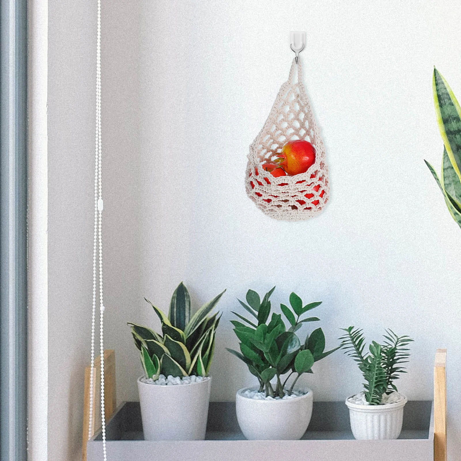 2 Pcs Fruit Flower Pot Hanging Basket and Vegetable Hammock Other Storage Baskets Produce for Kitchen Beige Planter
2 Pcs Fruit Flower Pot Hanging Basket and Vegetable Hammock Other Storage Baskets Produce for Kitchen Beige Planter