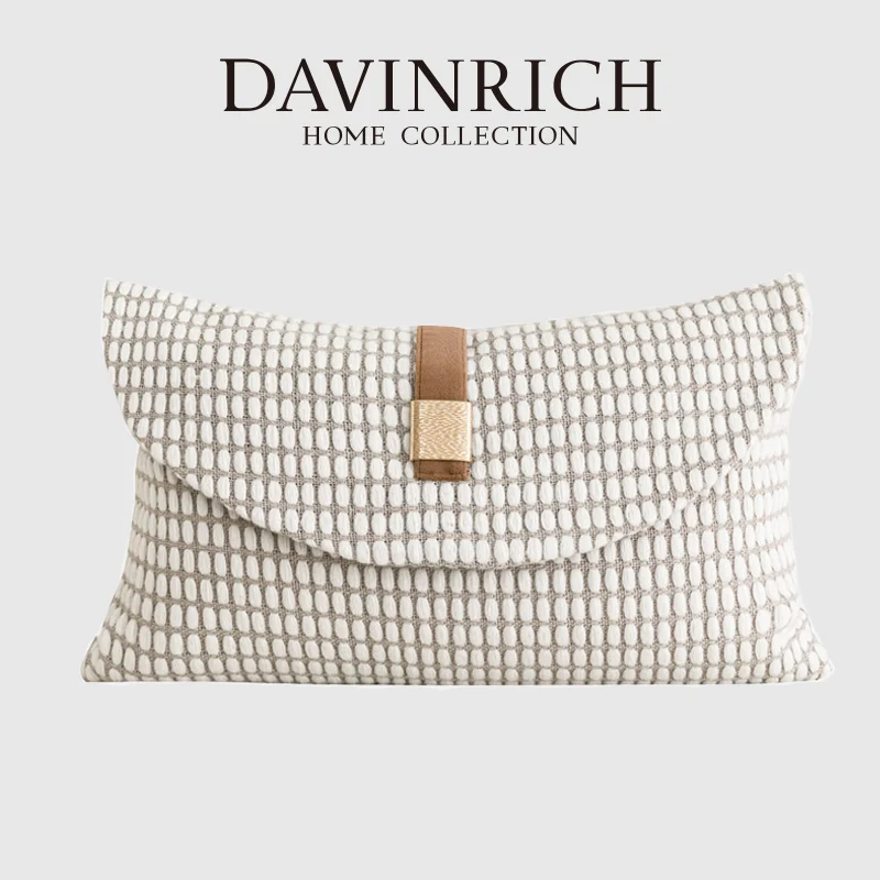 DAVINRICH Modern Serene Simplicity Lumbar Pillowcase With A Decorative Buckle Closure Soft Furnishing Cushion Cover For Sofa Bed
DAVINRICH Modern Serene Simplicity Lumbar Pillowcase With A Decorative Buckle Closure Soft Furnishing Cushion Cover For Sofa Bed