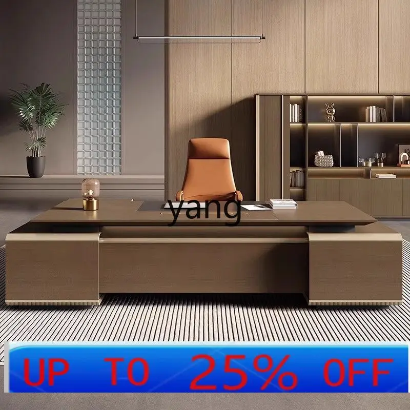 LMM light luxury senior sense general manager room president chairperson office desk and chair combination
LMM light luxury senior sense general manager room president chairperson office desk and chair combination