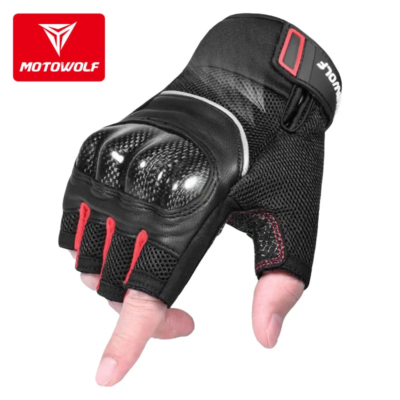 Motowolf Motorcycle Gloves Carbon Fiber Protective Motorcyclist Summer Half Finger Motocross Gloves Outdoor Riding Anti-Fall
Motowolf Motorcycle Gloves Carbon Fiber Protective Motorcyclist Summer Half Finger Motocross Gloves Outdoor Riding Anti-Fall
