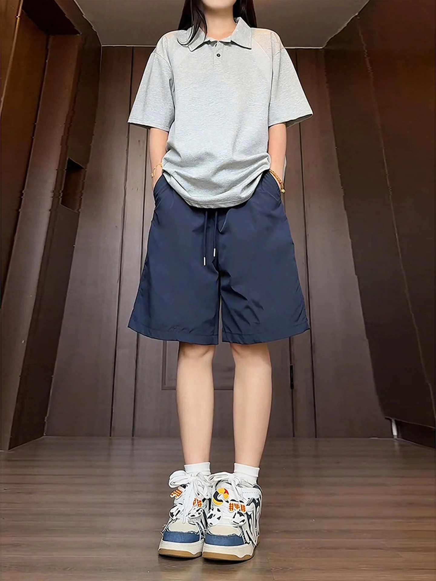 Qui Dry Ice Silk orts Men's Summer Outdoor Wear Straight Leg Loose Casual Sports Blue Color Running Pants
Qui Dry Ice Silk orts Men's Summer Outdoor Wear Straight Leg Loose Casual Sports Blue Color Running Pants