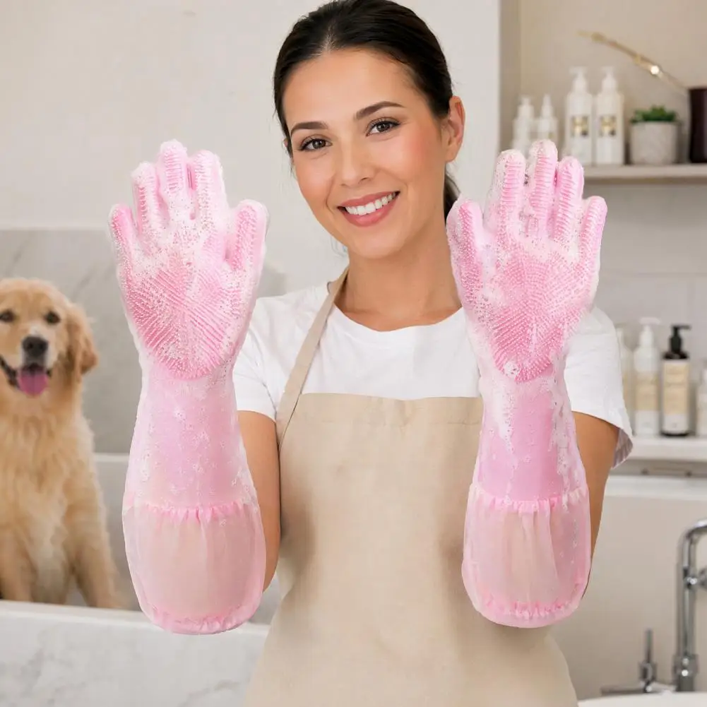Cat Bath Gloves Pet Bathing Gloves with Silicone Hair Removal High-density Teeth Grooming Gloves for Cats Dogs Heat Resistant
Cat Bath Gloves Pet Bathing Gloves with Silicone Hair Removal High-density Teeth Grooming Gloves for Cats Dogs Heat Resistant