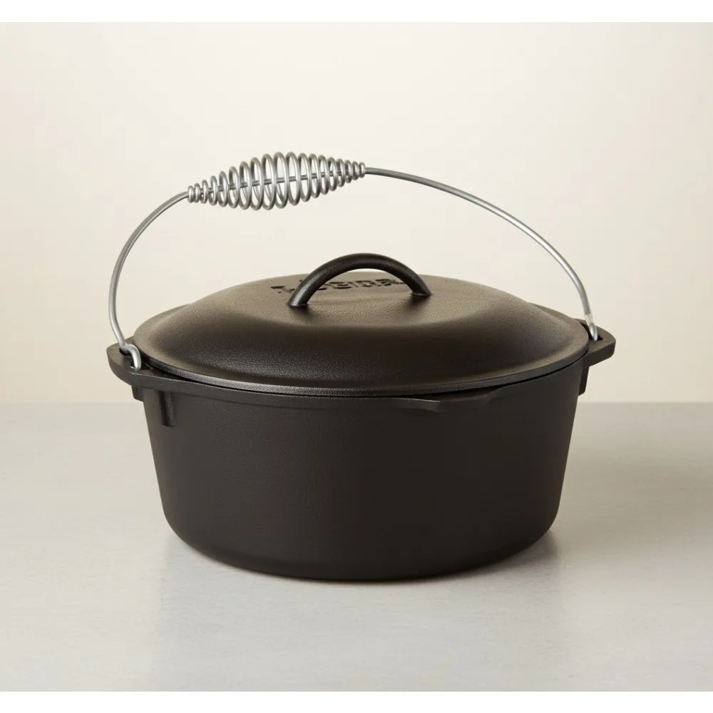 5 Quart Pre-Seasoned Cast Iron Dutch Oven with Lid - Versatile Cooking for Home Chefs & Camping
5 Quart Pre-Seasoned Cast Iron Dutch Oven with Lid - Versatile Cooking for Home Chefs & Camping