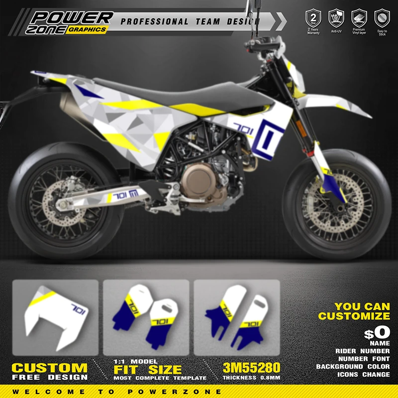 PowerZone пользовательские графические наклейки для команды Husqvarna наклейка 15-20 701 SUPERMOTO ENDURO 2015-2017 2018 2019 2020 014
PowerZone пользовательские графические наклейки для команды Husqvarna наклейка 15-20 701 SUPERMOTO ENDURO 2015-2017 2018 2019 2020 014
