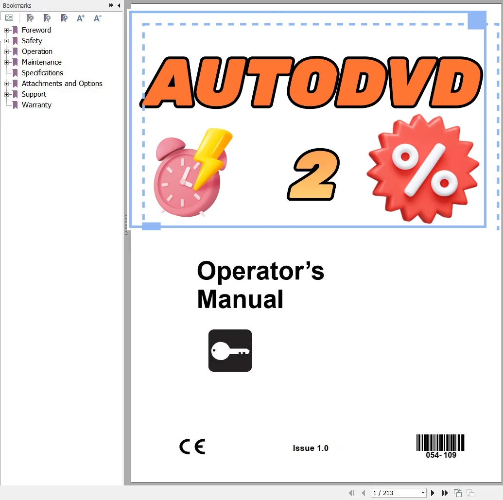 AutoDVD2 Ditch Witch 2023 Запчасти Каталог и руководство по эксплуатации 14,5 ГБ PDF Коллекция
AutoDVD2 Ditch Witch 2023 Запчасти Каталог и руководство по эксплуатации 14,5 ГБ PDF Коллекция