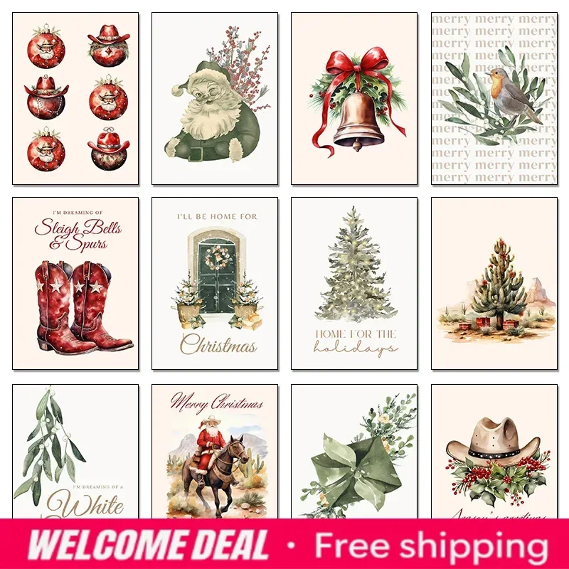 Christmas Bell Wreath Santa Western Tree Holiday Poster Print Wall Art Pictures Diamond Painting Living Room Bedroom Home Deco
Christmas Bell Wreath Santa Western Tree Holiday Poster Print Wall Art Pictures Diamond Painting Living Room Bedroom Home Deco