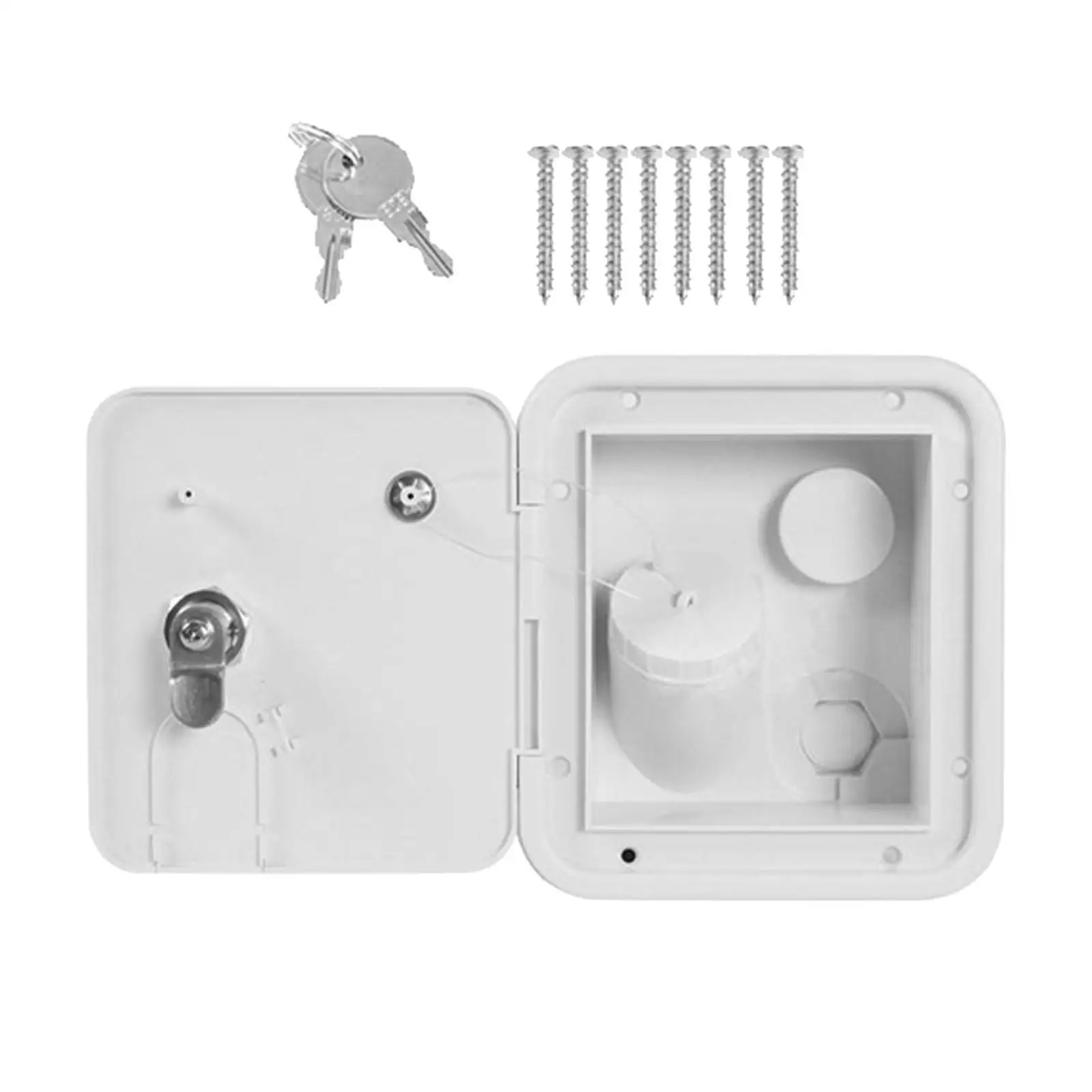 Motorhome Gravity Water Fill Hatch Lockable Inlet Cap Leakproof Design for RV Trailer Trucks Caravans Cars
Motorhome Gravity Water Fill Hatch Lockable Inlet Cap Leakproof Design for RV Trailer Trucks Caravans Cars