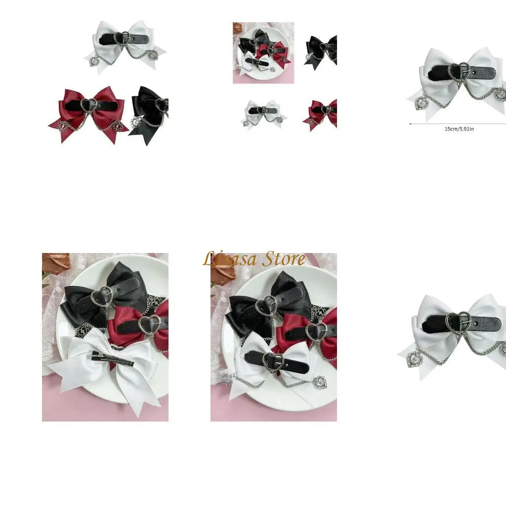 M6CC Dark Series Hair Clip Heart Bowknot Hair Clip Female Styling Tool Hair Decors
M6CC Dark Series Hair Clip Heart Bowknot Hair Clip Female Styling Tool Hair Decors