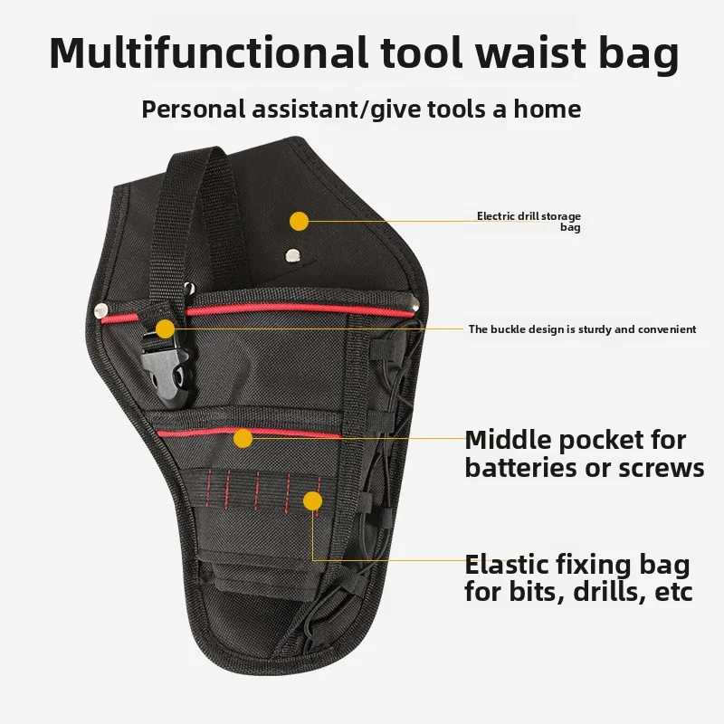 JH-041 Electric Wrench Tool Fanny Pack Portable Maintenance Kit Thickened Wear-resistant Hanging Waist Tool Storage Bag
JH-041 Electric Wrench Tool Fanny Pack Portable Maintenance Kit Thickened Wear-resistant Hanging Waist Tool Storage Bag