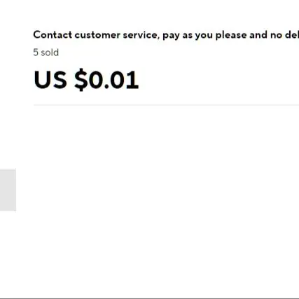 Contact customer service, pay as you please and no delivery will be made
Contact customer service, pay as you please and no delivery will be made