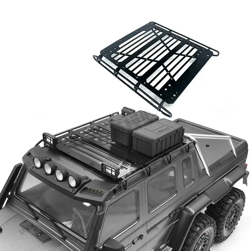 RC Metal Steel Roof Rack Luggage Carrier With lights for 1/10 TRXS Car TRX 4 TRX6 6X6 G63 G500 Upgrade parts
RC Metal Steel Roof Rack Luggage Carrier With lights for 1/10 TRXS Car TRX 4 TRX6 6X6 G63 G500 Upgrade parts