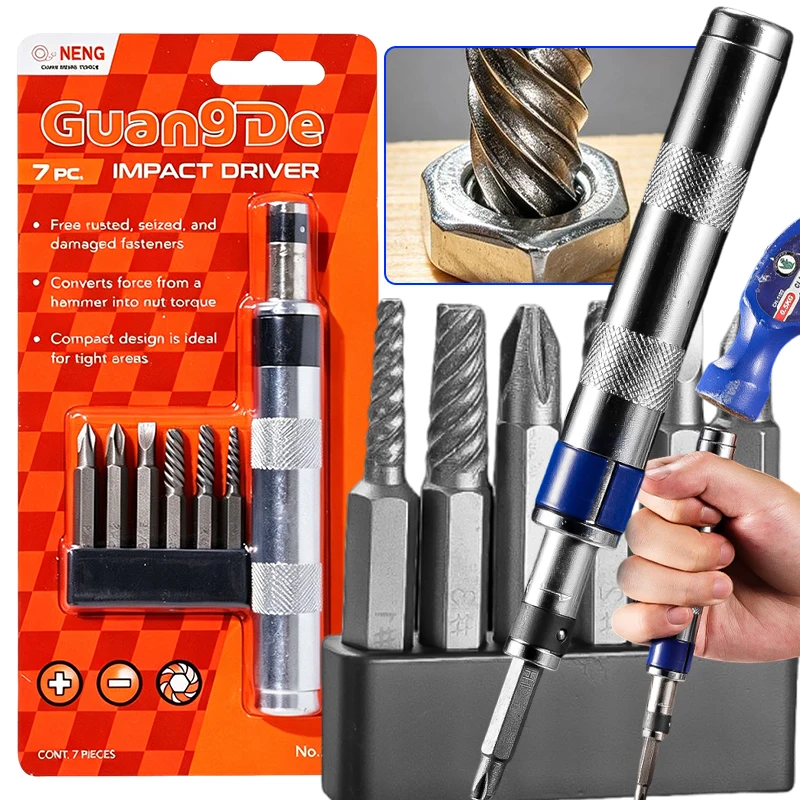 7pcs/set Square Hole Twist Drilling Bits Impact Screwdriver Impact Drive Rusted Stuck Broken Fasteners Remover Screwdriver Set
7pcs/set Square Hole Twist Drilling Bits Impact Screwdriver Impact Drive Rusted Stuck Broken Fasteners Remover Screwdriver Set