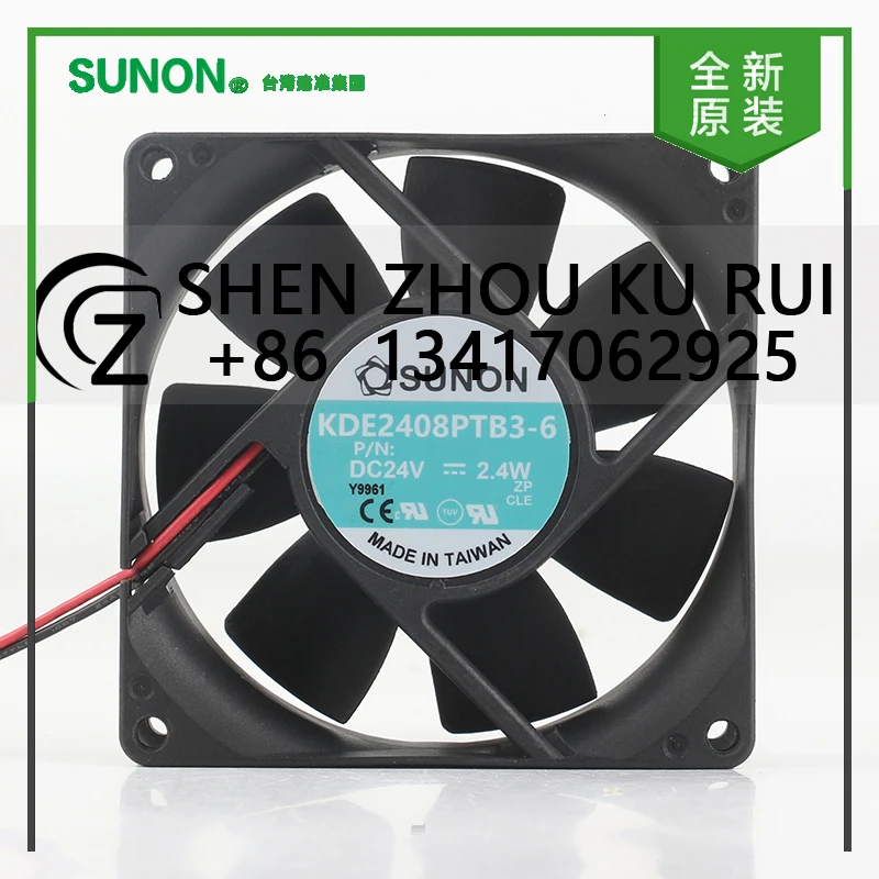 New original Sunon 5V 12V 48V DC 24V 2.4W AC EC 8025 80X80X25MM 8CM double ball inverter fan Two-wire KDE2408PTB3-6 cooling fan
New original Sunon 5V 12V 48V DC 24V 2.4W AC EC 8025 80X80X25MM 8CM double ball inverter fan Two-wire KDE2408PTB3-6 cooling fan