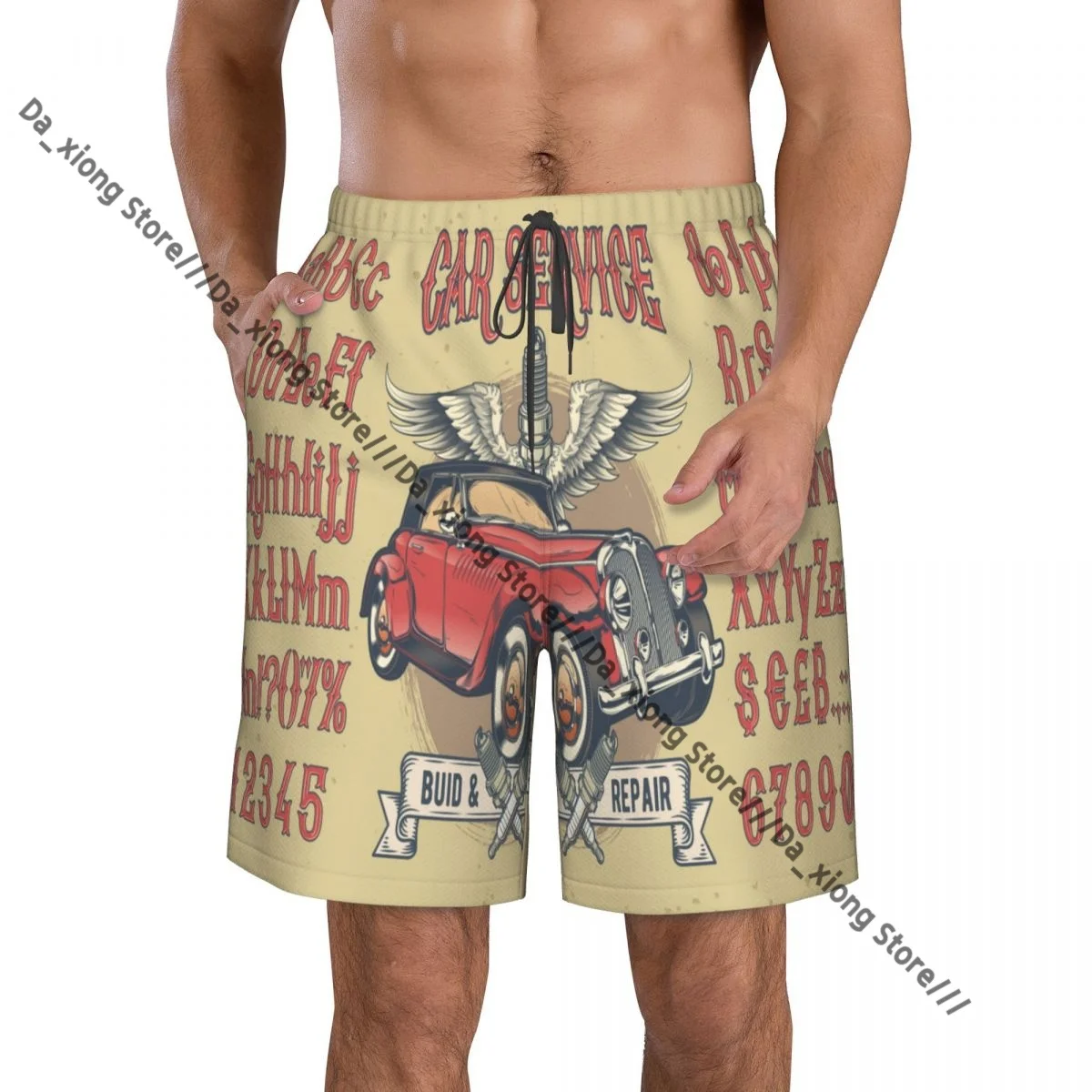 Man Swimwear Latin Alphabet With Numbers Retro Car Swim Shorts Trunks Beach Board Shorts Swimming Swimsuits 
Man Swimwear Latin Alphabet With Numbers Retro Car Swim Shorts Trunks Beach Board Shorts Swimming Swimsuits
