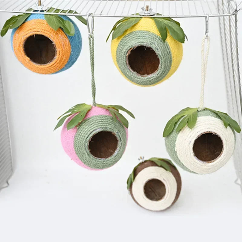 Outside Hand Nest House Hut For Hanging Bird Birdhouse Woven Parrot Decoration Spherical Hummingbird
Outside Hand Nest House Hut For Hanging Bird Birdhouse Woven Parrot Decoration Spherical Hummingbird