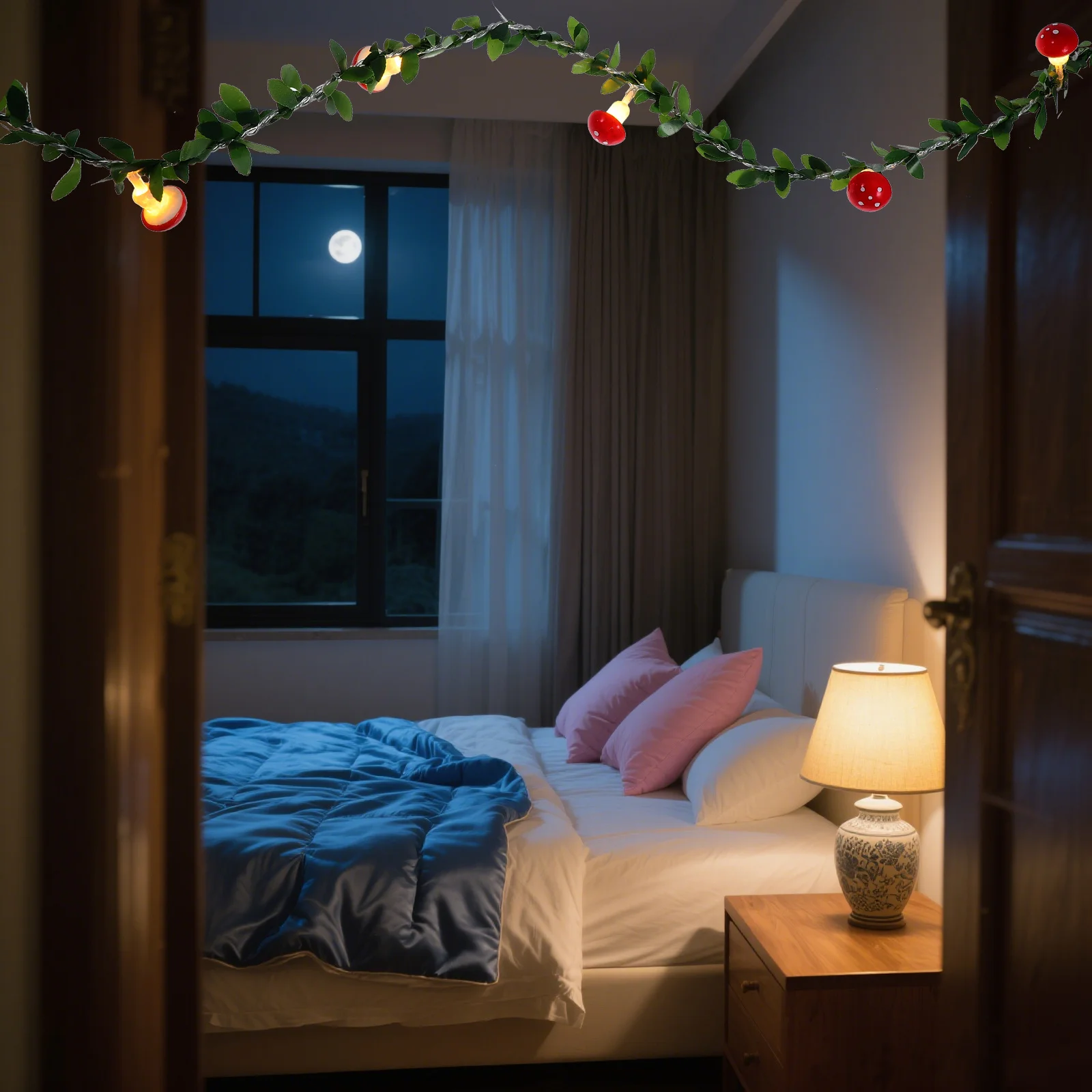 Mushroom String Lights 10 LED Fairy Operated Greenery Decorative String Light Bedroom Patio Garden Party Wedding Decor
Mushroom String Lights 10 LED Fairy Operated Greenery Decorative String Light Bedroom Patio Garden Party Wedding Decor