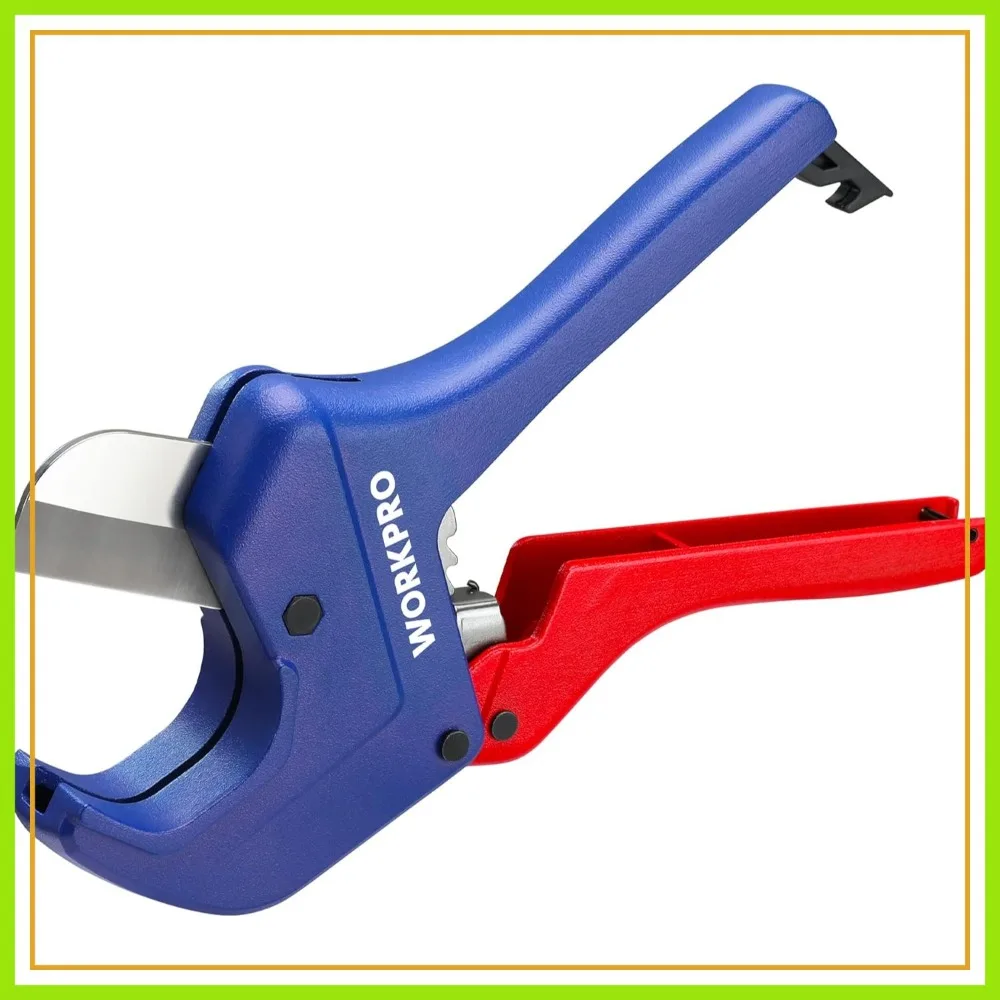 PVC Pipe Cutter, 1-5/8" Capacity for PEX, PVC, PPR & Plastic Hoses, Aluminum Die-Cast Body with Stainless Steel Blades
PVC Pipe Cutter, 1-5/8" Capacity for PEX, PVC, PPR & Plastic Hoses, Aluminum Die-Cast Body with Stainless Steel Blades