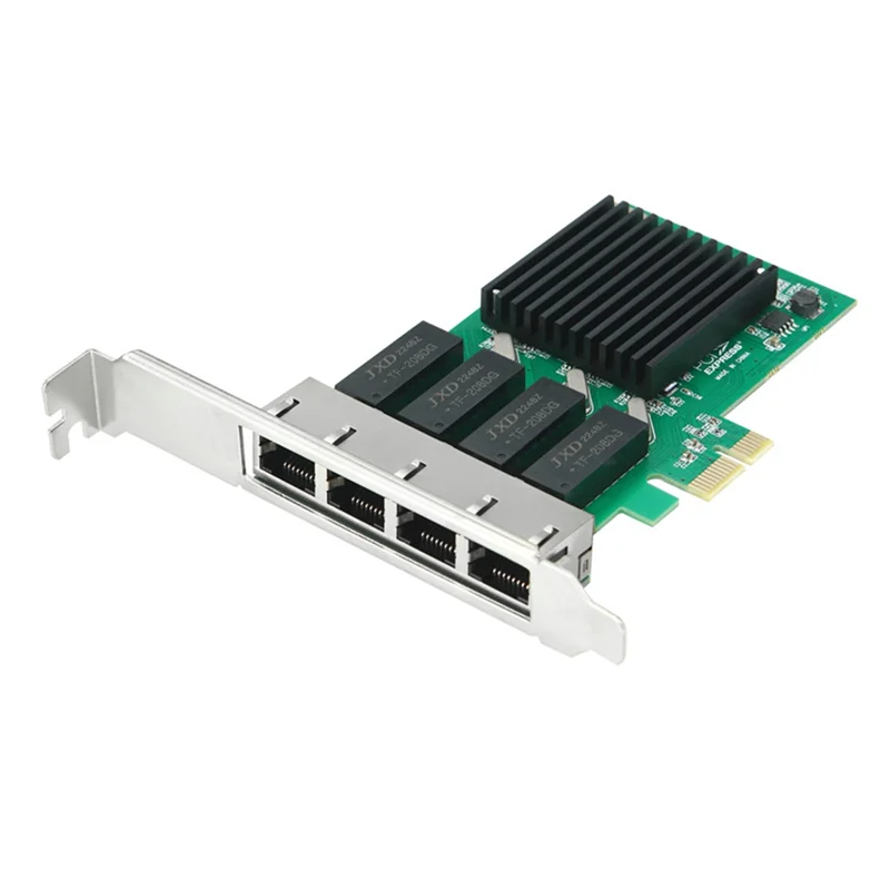AU61-4 Port Network Card PCI Express X1 To RJ45 RTL8111H Chip 10/100/1000Mbps Gigabit Ethernet Lan Card For PC Desktop Easy To U
AU61-4 Port Network Card PCI Express X1 To RJ45 RTL8111H Chip 10/100/1000Mbps Gigabit Ethernet Lan Card For PC Desktop Easy To U