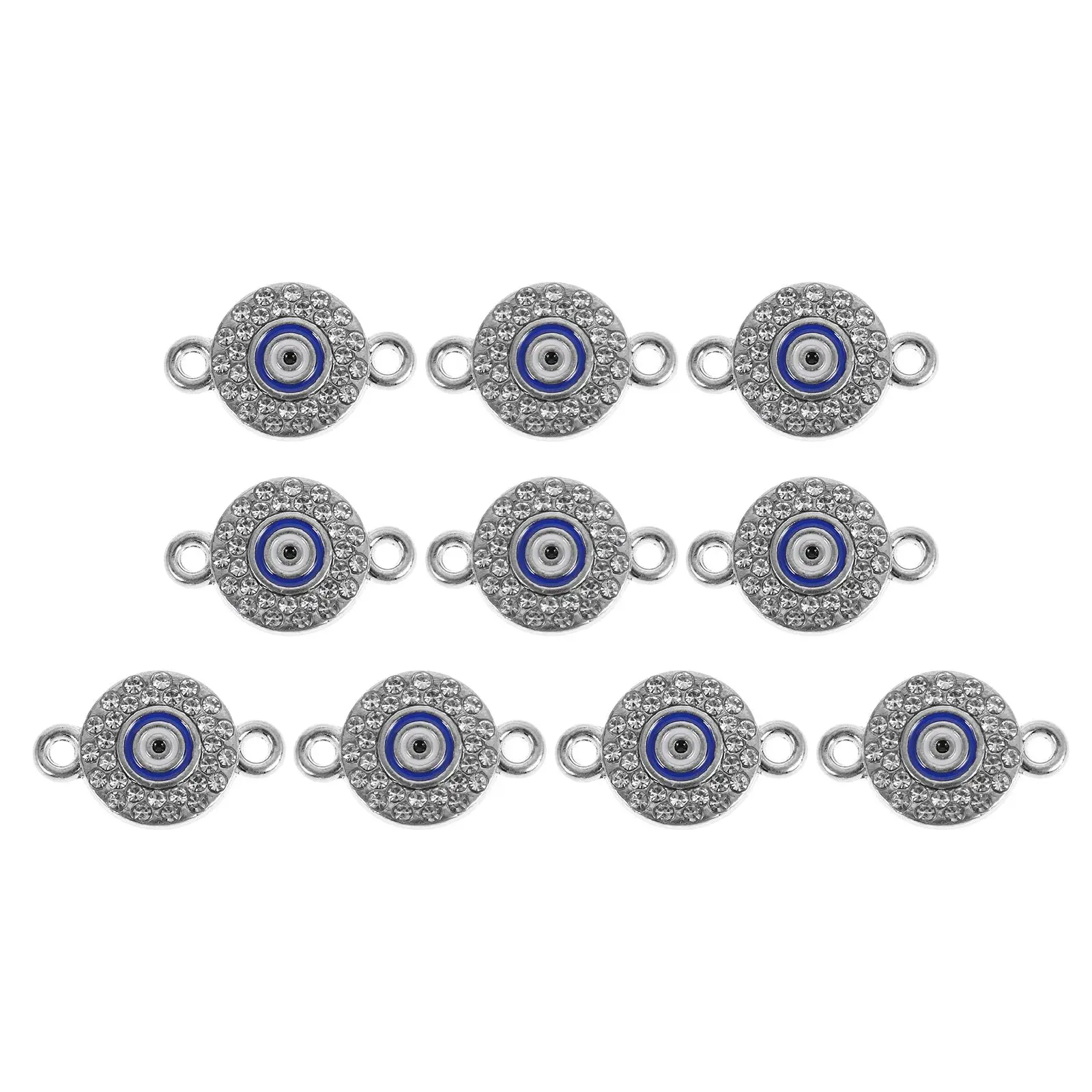 10 Pcs Eye Bracelet Charms for Necklaces Scattered Beads Bracelets Making Hanging Alloy Connector Decor
10 Pcs Eye Bracelet Charms for Necklaces Scattered Beads Bracelets Making Hanging Alloy Connector Decor