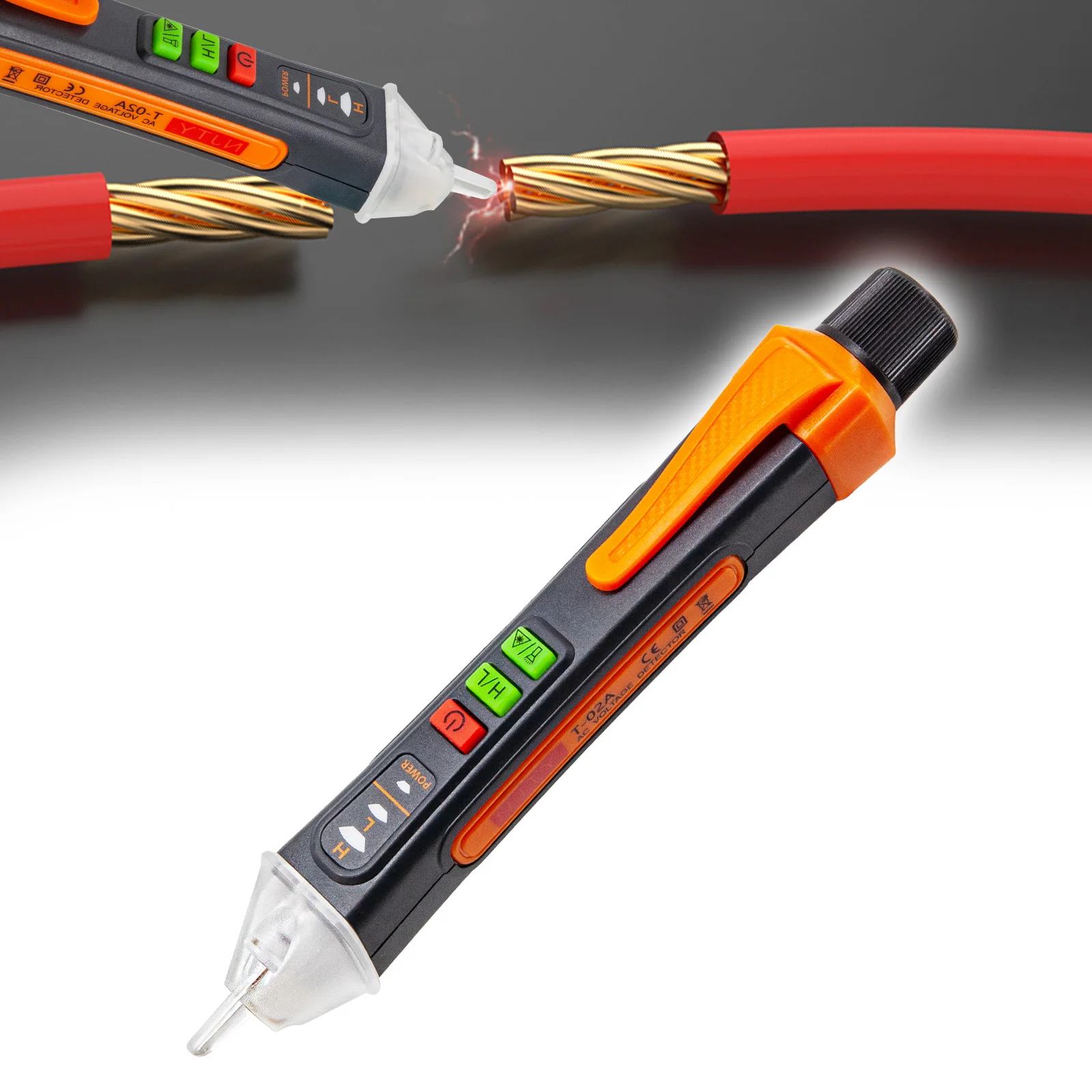 Voltage Tester Non Contact Voltage Detector Circuit Tester Dual Range Voltage Sniffer Live Wire Tester with Alarm and Flashlight
Voltage Tester Non Contact Voltage Detector Circuit Tester Dual Range Voltage Sniffer Live Wire Tester with Alarm and Flashlight