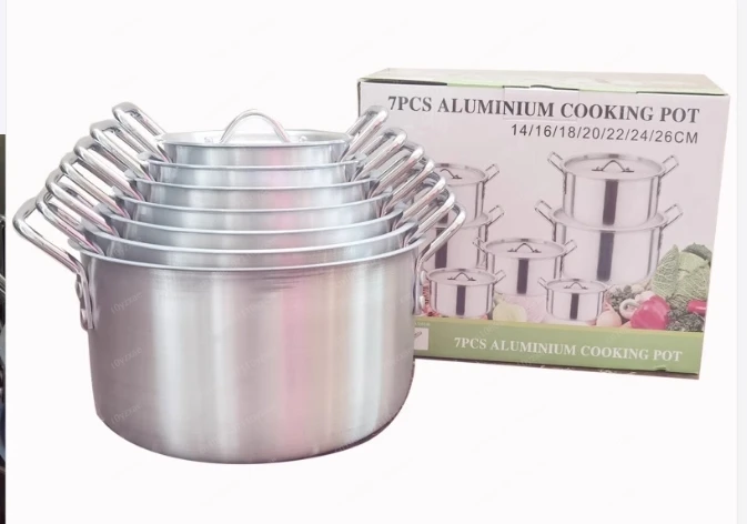 Sanding Aluminum Soup Household Pots an Aluminum Pot 7 Pieces Set Hotel Cookware
Sanding Aluminum Soup Household Pots an Aluminum Pot 7 Pieces Set Hotel Cookware