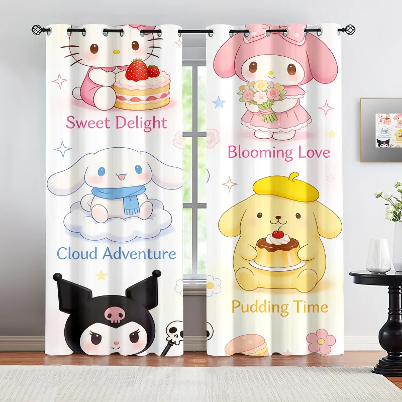 2 Panels Sanrio Sweet Dessert Blackout Curtains Grommet Window Drapes 85% Light Blocking For Girls Bedroom Living Room Fans Gift
2 Panels Sanrio Sweet Dessert Blackout Curtains Grommet Window Drapes 85% Light Blocking For Girls Bedroom Living Room Fans Gift