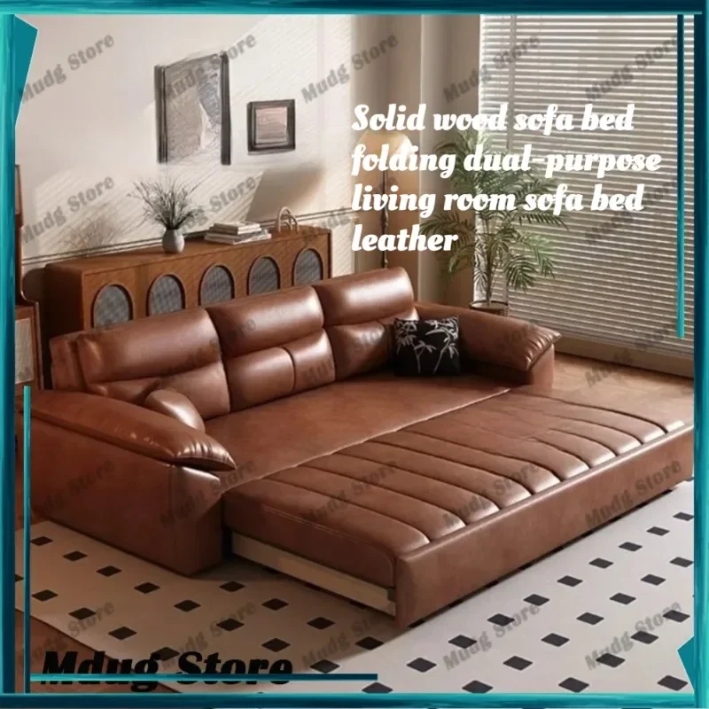 Solid Wood Pull Out Sofa Bed Convertible Foldable Living Room Genuine Leather Sectional Sofa Bed Home Furniture Recliner
Solid Wood Pull Out Sofa Bed Convertible Foldable Living Room Genuine Leather Sectional Sofa Bed Home Furniture Recliner
