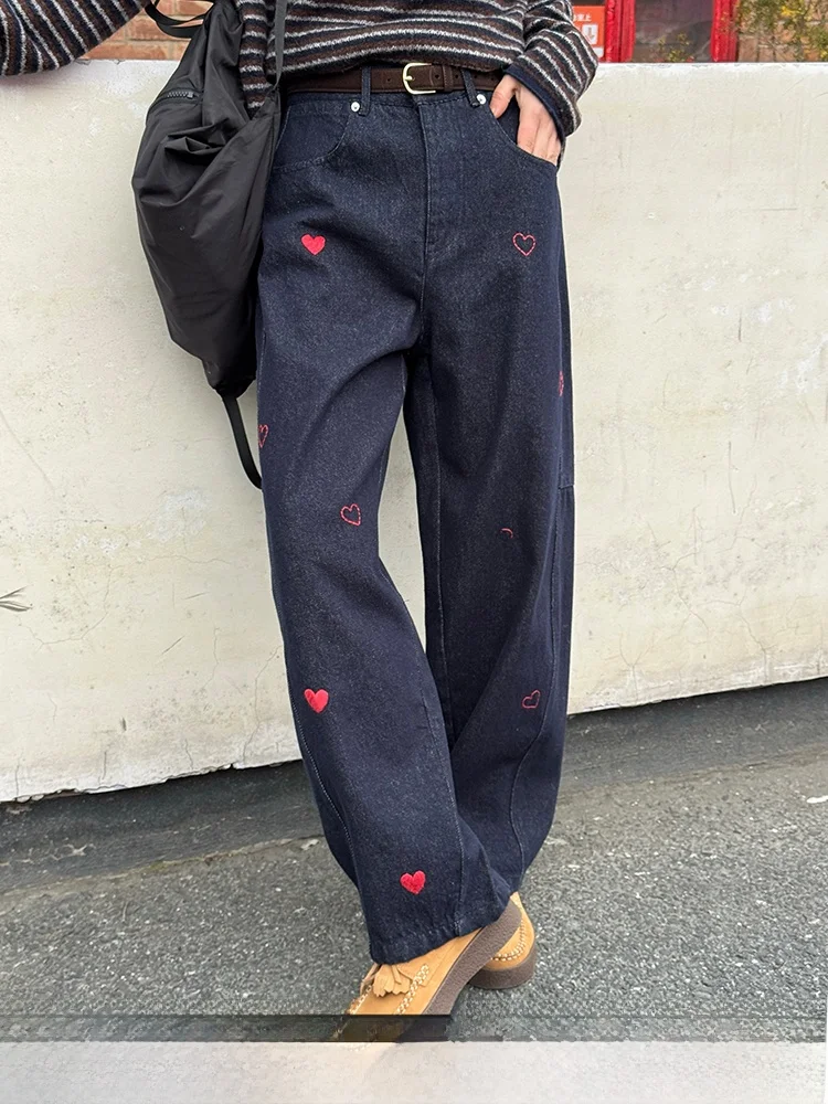 Blue Embroidered Wide Leg Jeans Women's Casual Pants Spring New Style Beibei Small Size Long Trousers Natural Waist Button Cl...
Blue Embroidered Wide Leg Jeans Women's Casual Pants Spring New Style Beibei Small Size Long Trousers Natural Waist Button Cl...