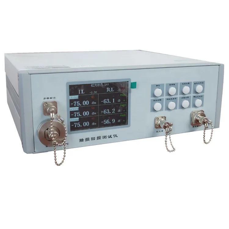 IL/RL Tester Patch Cord Fiber Optics Connector Fiber Optic Cable Benchtop Insertion Loss & Return Loss Test Station
IL/RL Tester Patch Cord Fiber Optics Connector Fiber Optic Cable Benchtop Insertion Loss & Return Loss Test Station