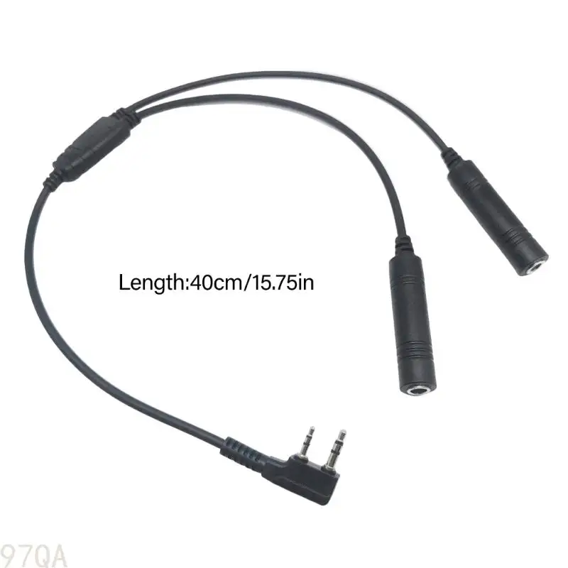 97QA Double Plugs Aviation Headset Connector for RT22 RT22S RT27 RT28 RT68 RT81 RT86 RB17 RB26 RB27 RB29 Two Way Radio System
97QA Double Plugs Aviation Headset Connector for RT22 RT22S RT27 RT28 RT68 RT81 RT86 RB17 RB26 RB27 RB29 Two Way Radio System