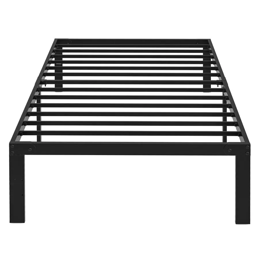 Deluxe Twin Size Bed Frame, 14 Inch Platform Bed No Box Spring Needed, Sturdy Metal Bed Frame Twin Size, Storage Space Under The
Deluxe Twin Size Bed Frame, 14 Inch Platform Bed No Box Spring Needed, Sturdy Metal Bed Frame Twin Size, Storage Space Under The