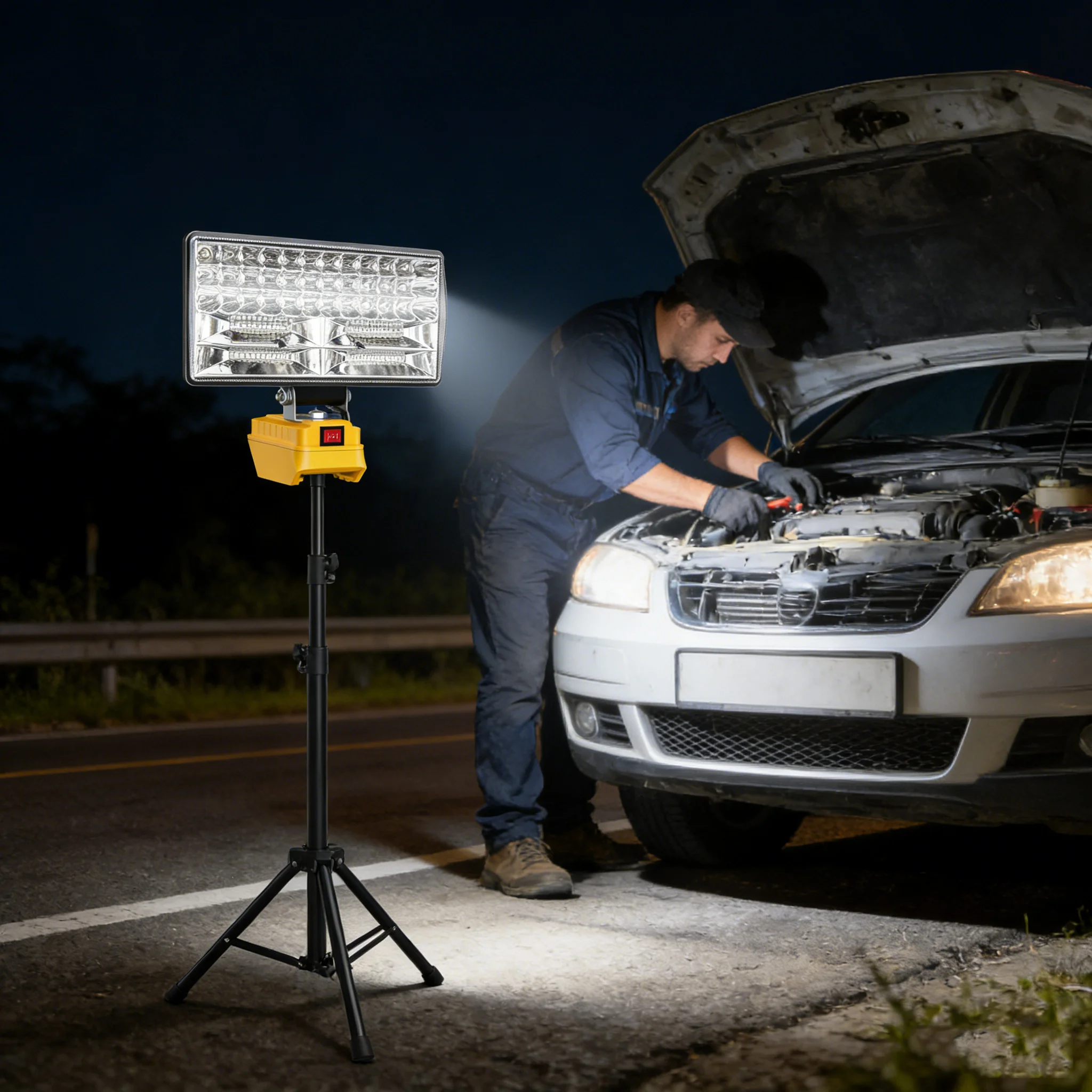 2 Levels Adjustable 18-21V LED Work Light 8" Cordless for Dewalt Milwaukee Portable Garage Job Site Outdoor Camping Flood Light
2 Levels Adjustable 18-21V LED Work Light 8" Cordless for Dewalt Milwaukee Portable Garage Job Site Outdoor Camping Flood Light