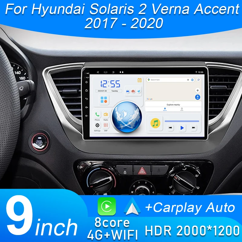 Android Carplay For Hyundai Solaris 2 Verna Accent 2017 2018 2019 2020 Auto Radio Stereo GPS Navigation Multimidia Player 2Din
Android Carplay For Hyundai Solaris 2 Verna Accent 2017 2018 2019 2020 Auto Radio Stereo GPS Navigation Multimidia Player 2Din