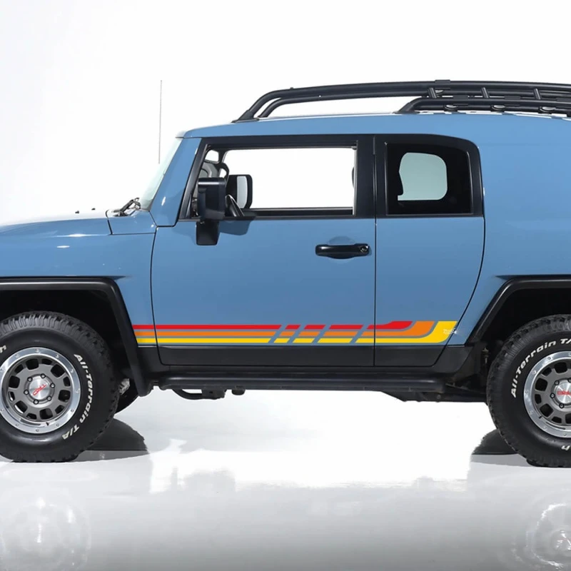 Car Vinyl sticker Vintage Retro Stripes Side FOR Toyota FJ Cruiser and fashionable Decal modified accessories
Car Vinyl sticker Vintage Retro Stripes Side FOR Toyota FJ Cruiser and fashionable Decal modified accessories