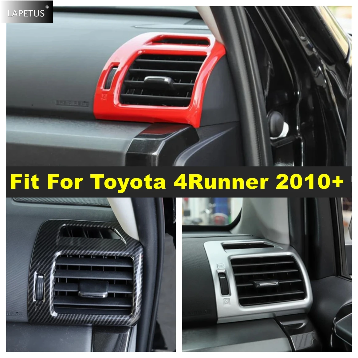 Car Side Dashboard Air Conditioning AC Outlet Vent Cover Trim Kit Fit For Toyota 4Runner 2010 - 2019 ABS Interior Accessories
Car Side Dashboard Air Conditioning AC Outlet Vent Cover Trim Kit Fit For Toyota 4Runner 2010 - 2019 ABS Interior Accessories