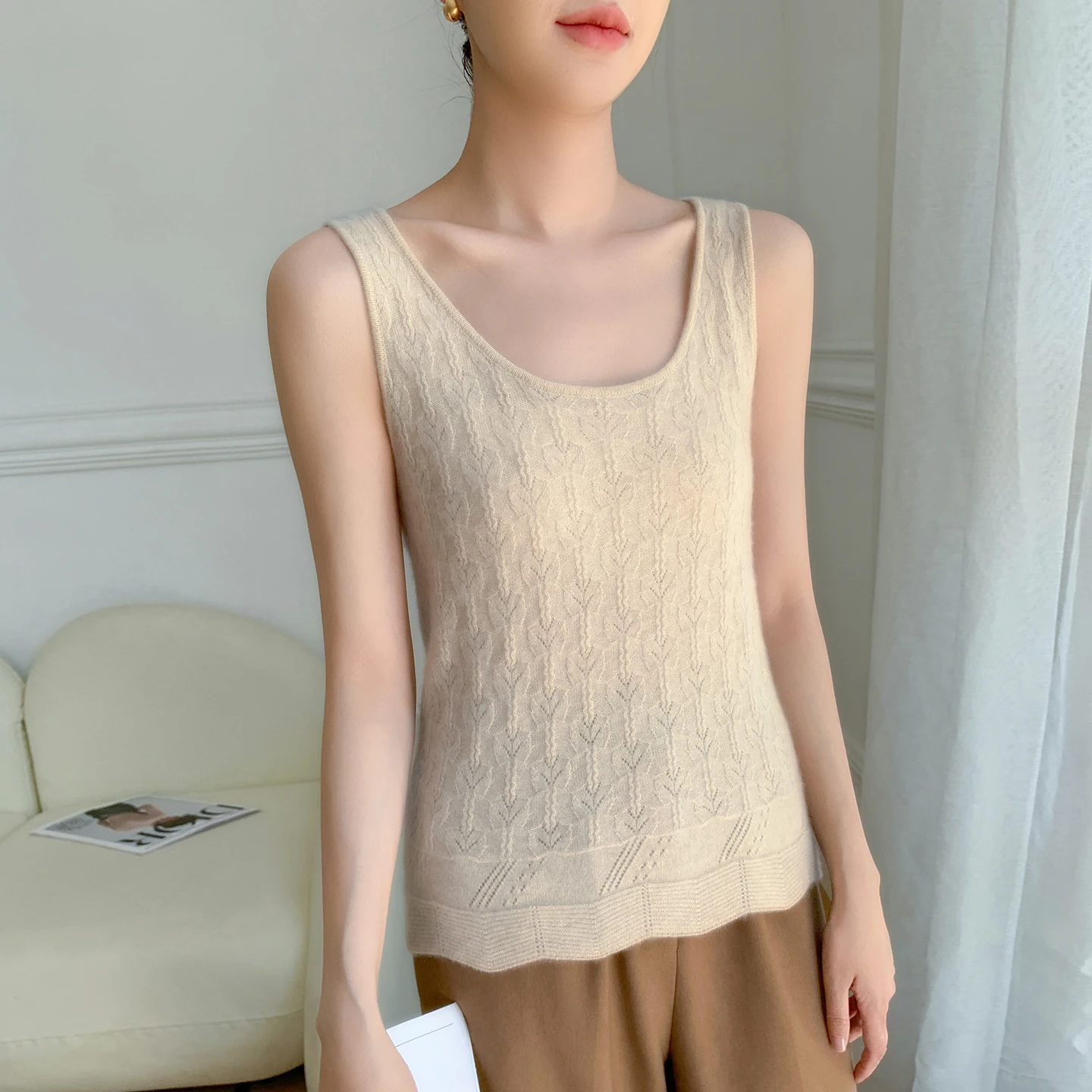 Женский круглый жилет Ne Svel Camere, облегающий вязаный базовый жилет, осень-зима, новый повседневный костюм, удобный, теплый
Женский круглый жилет Ne Svel Camere, облегающий вязаный базовый жилет, осень-зима, новый повседневный костюм, удобный, теплый