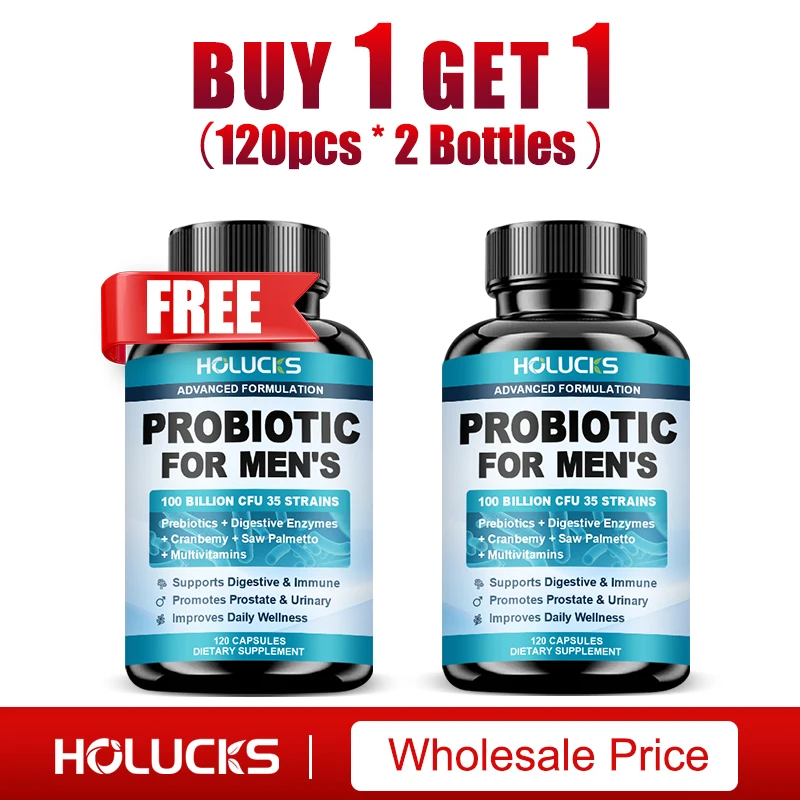 Men's Probiotics Supplement, Balances Gut Microbiome, Reduce Bloating & Gas, Promote Prostate & Urinary, Improves Daily Wellness
Men's Probiotics Supplement, Balances Gut Microbiome, Reduce Bloating & Gas, Promote Prostate & Urinary, Improves Daily Wellness