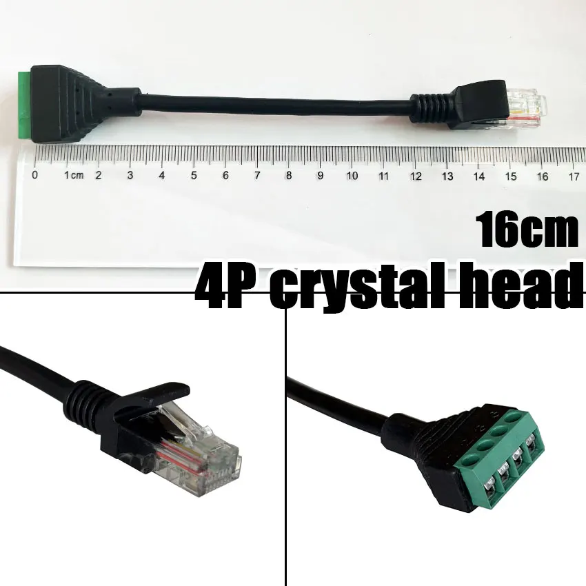 RJ45 To 4pin Terminal RJ45 Female Terminal Block Crystal Head Terminal Block Pressure-free Crystal Head Net Block End
RJ45 To 4pin Terminal RJ45 Female Terminal Block Crystal Head Terminal Block Pressure-free Crystal Head Net Block End