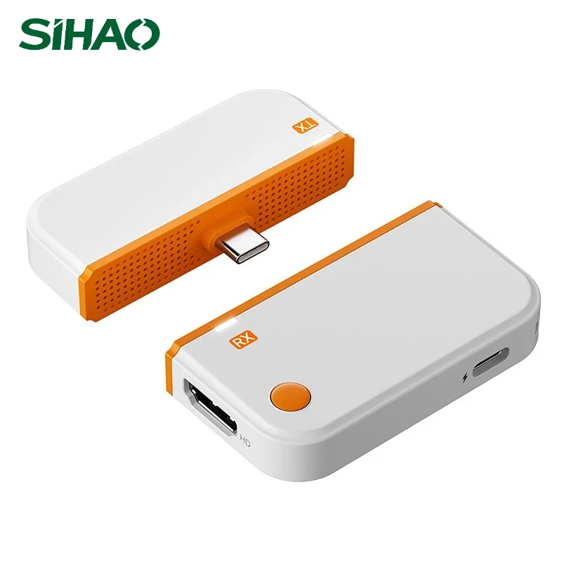 SIHAO Wireless HDMI Transmitter Receiver 1080P 60Hz 50M Long Range Type-C to HDMI Screen Mirroring Adapter for PC Phone TV
SIHAO Wireless HDMI Transmitter Receiver 1080P 60Hz 50M Long Range Type-C to HDMI Screen Mirroring Adapter for PC Phone TV
