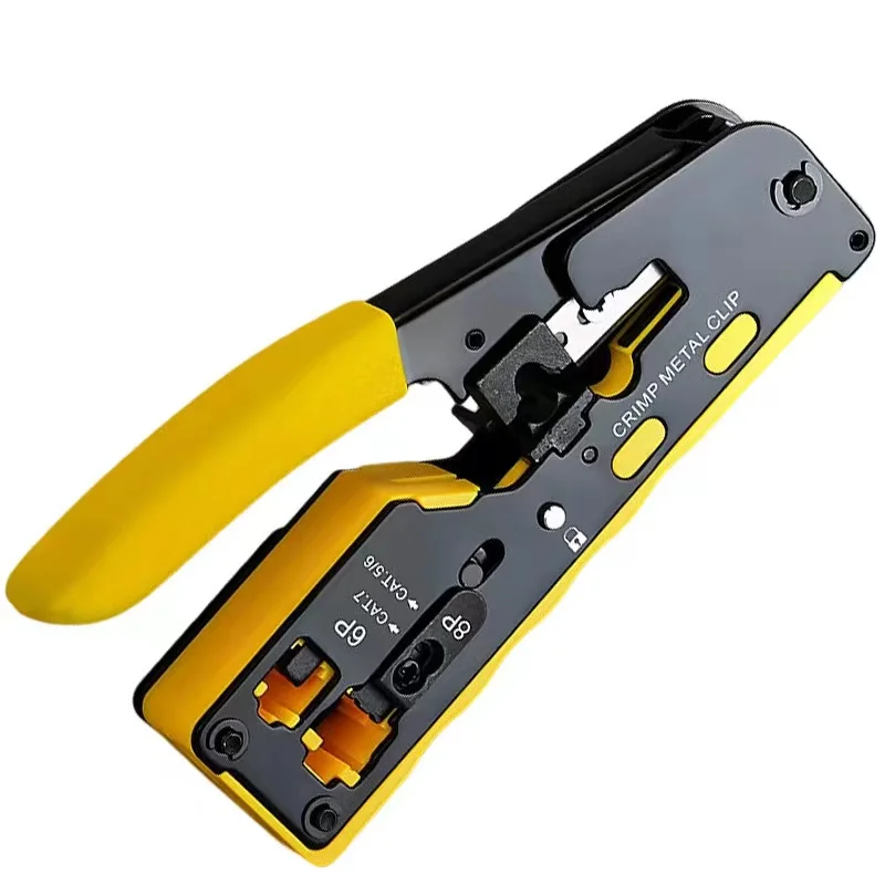 Набор инструментов для обжима RJ45 с тестером, обжимной инструмент для прямой прокладки кабеля Ethernet, инструмент для обжима сетевого кабеля Cat5, Cat6, Cat7 RJ45
Набор инструментов для обжима RJ45 с тестером, обжимной инструмент для прямой прокладки кабеля Ethernet, инструмент для обжима сетевого кабеля Cat5, Cat6, Cat7 RJ45