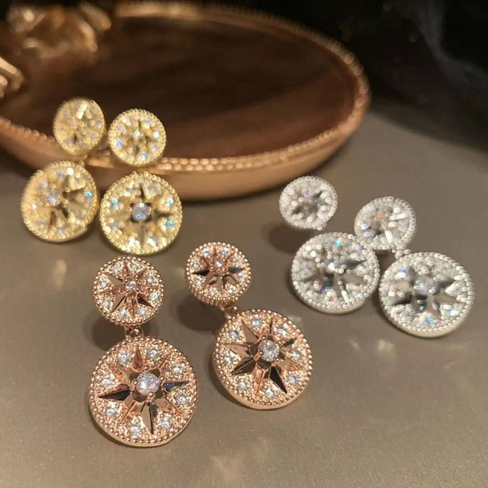 Elegant Round Sun Flower Earrings Shining Double Sided Sun Dandelion Star Ear Studs Metal Stylish Modern Jewelry Girls Gift
Elegant Round Sun Flower Earrings Shining Double Sided Sun Dandelion Star Ear Studs Metal Stylish Modern Jewelry Girls Gift