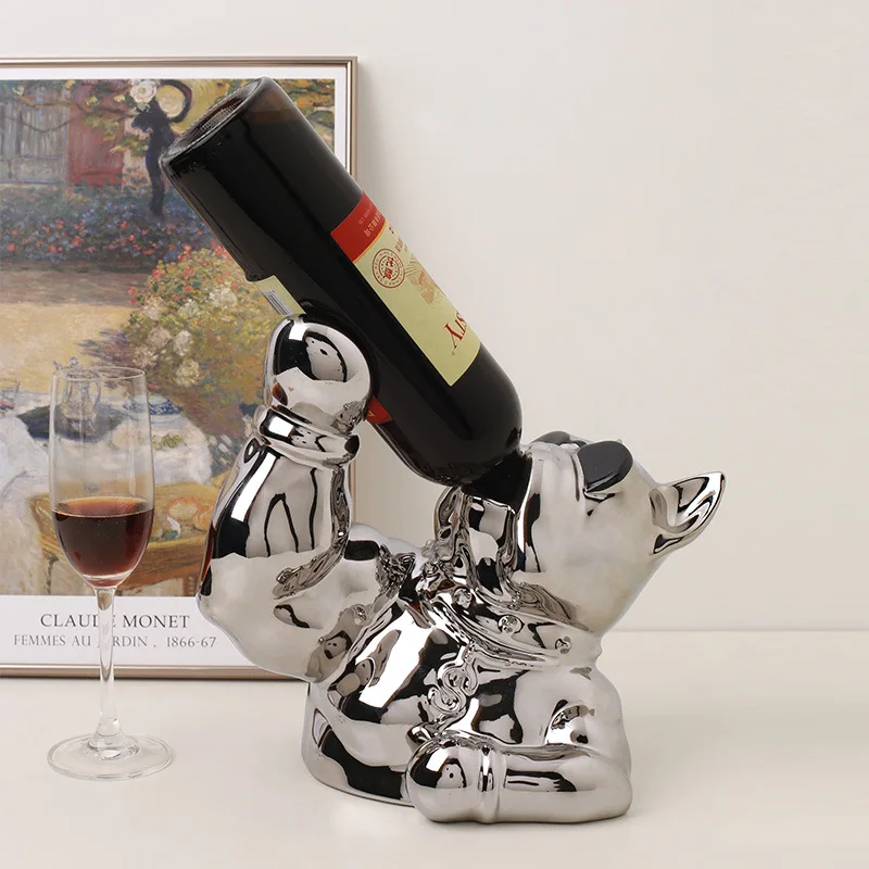 Creative French Bulldog Muscular Arm Wine Rack - Luxe Home Display Stand/Living Room Wine Cabinet Ornament, Home Decor Item
Creative French Bulldog Muscular Arm Wine Rack - Luxe Home Display Stand/Living Room Wine Cabinet Ornament, Home Decor Item