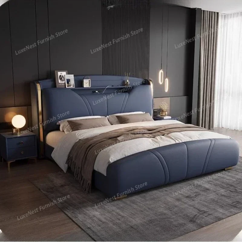 Роскошная мебель для спальни: кровать King Size 180x200 см с изголовьем, идеально подходит для молодоженов и общежитий.
Роскошная мебель для спальни: кровать King Size 180x200 см с изголовьем, идеально подходит для молодоженов и общежитий.