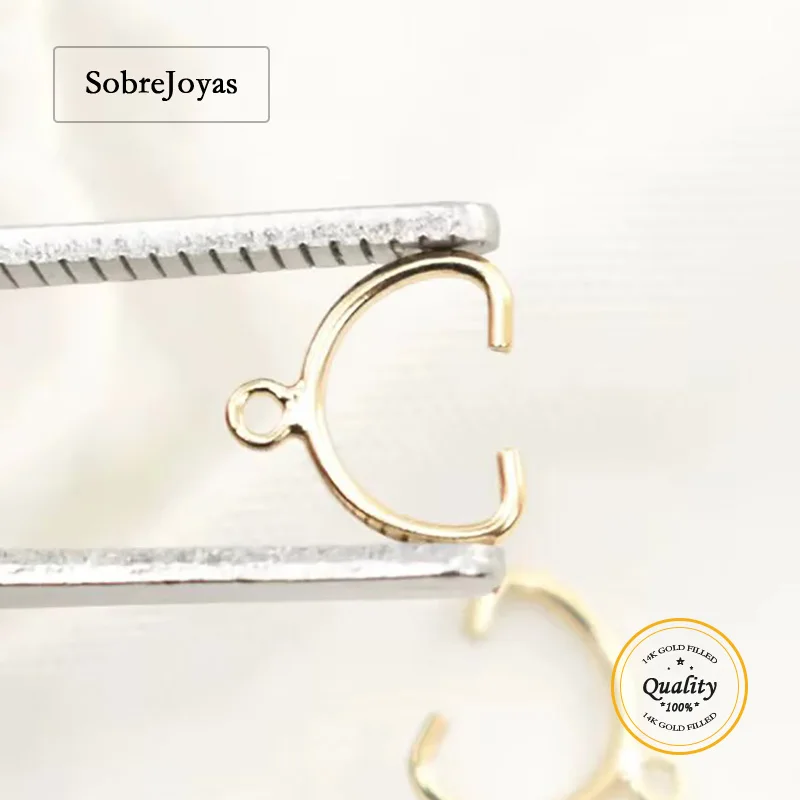 14K Gold Filled Bead Buckle Clip for 6/8MM Gold Pendant Jewelry Accessories Findings Bead Buckle
14K Gold Filled Bead Buckle Clip for 6/8MM Gold Pendant Jewelry Accessories Findings Bead Buckle