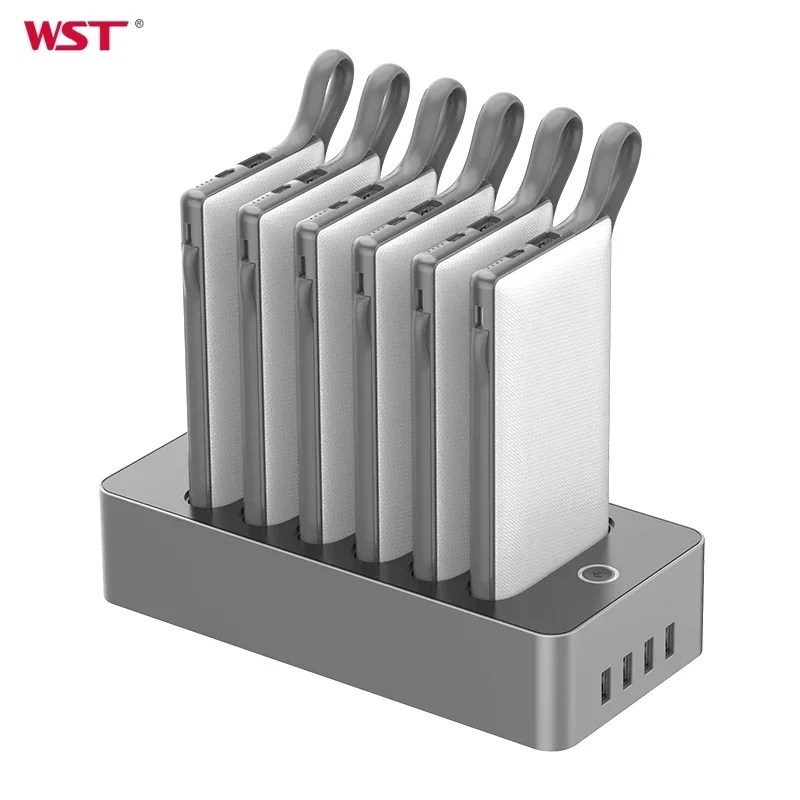 High capacity 10000mAh power bank docking station with cable restaurant business mobile phone charger shared power bank
High capacity 10000mAh power bank docking station with cable restaurant business mobile phone charger shared power bank